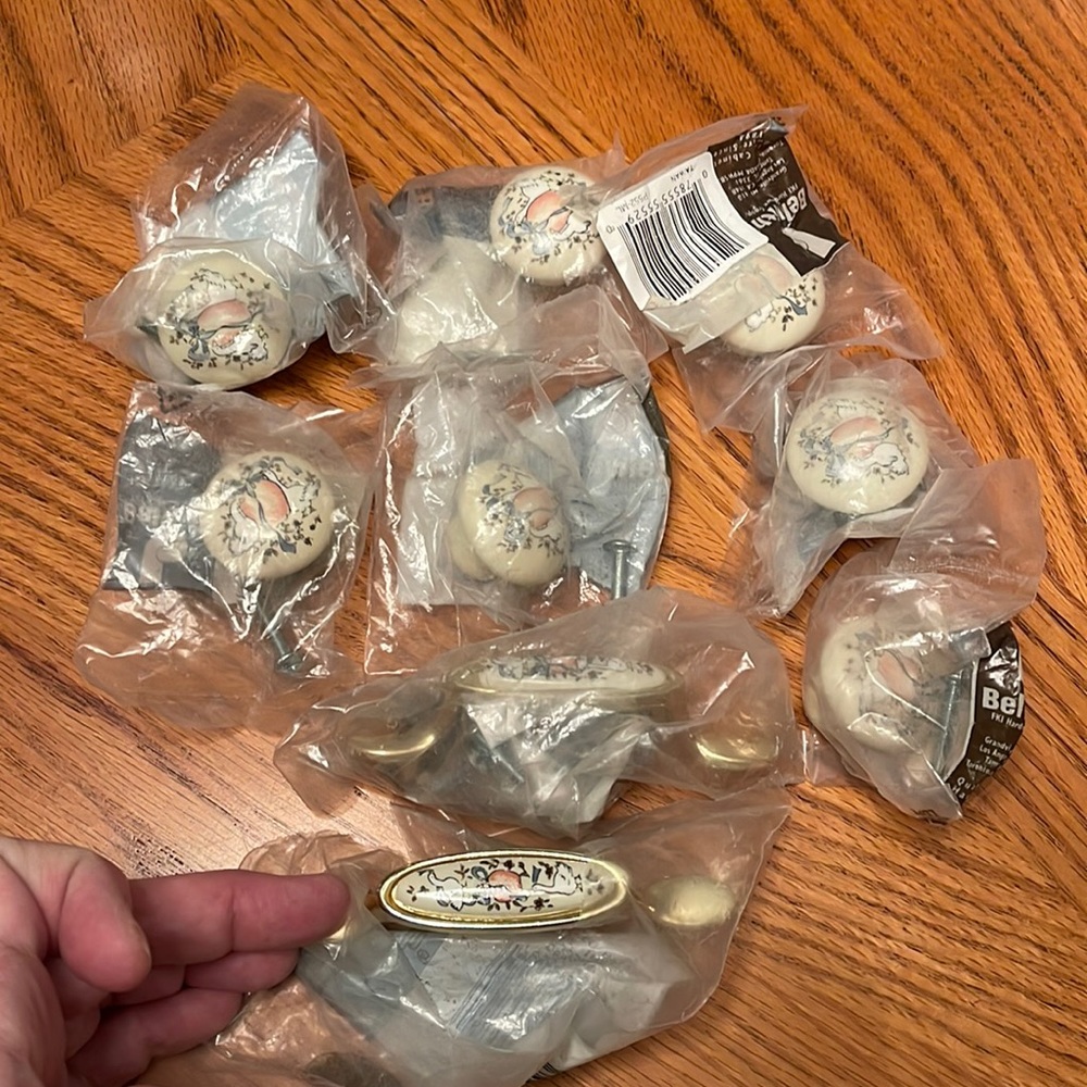 Vintage duck drawer cabinet pulls and knobs